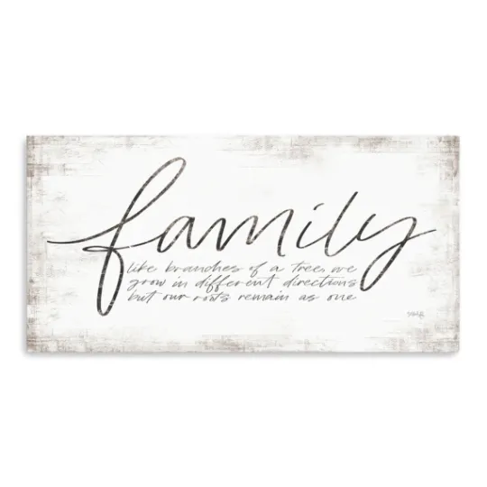 Kirkland's Home Family Branches Canvas Art Print, 40X20 In.- Wall Quotes & Signs