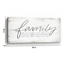 Kirkland's Home Family Branches Canvas Art Print, 40X20 In.- Wall Quotes & Signs