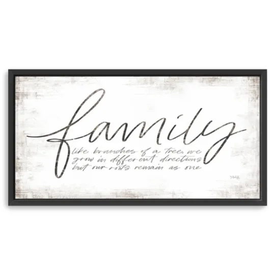 Kirkland's Home Family Branches Framed Canvas Art Print, 42X22 In.- Wall Quotes & Signs