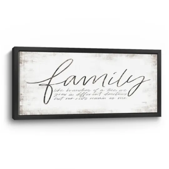Kirkland's Home Family Branches Framed Canvas Art Print, 42X22 In.- Wall Quotes & Signs