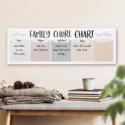 Kirkland's Home Family Chore Acrylic Dry Erase Board- Wall Storage