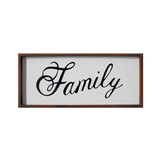 Kirkland's Home Family Curling Script Framed Wall Art- Wall Quotes & Signs