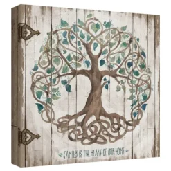 Kirkland's Home Family Is The Heart Of Our Home Canvas Art Print- Wall Quotes & Signs
