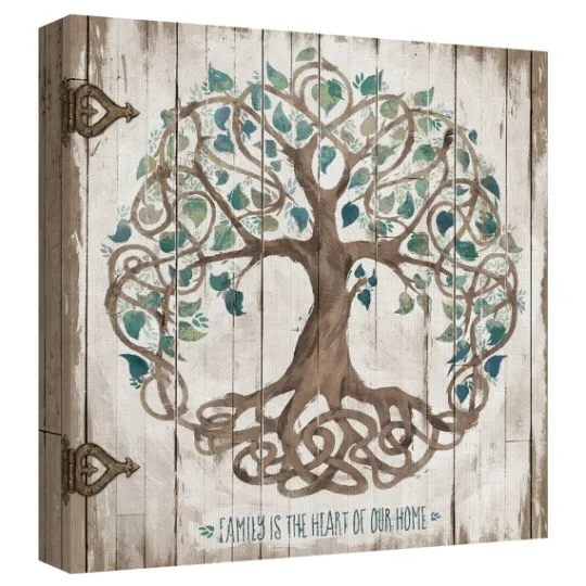 Kirkland's Home Family Is The Heart Of Our Home Canvas Art Print- Wall Quotes & Signs