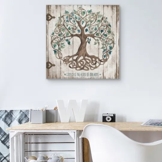 Kirkland's Home Family Is The Heart Of Our Home Canvas Art Print- Wall Quotes & Signs