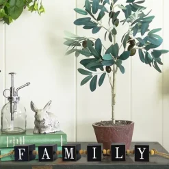 Kirkland's Home Family Wood Beaded Word Block- Decorative Accents