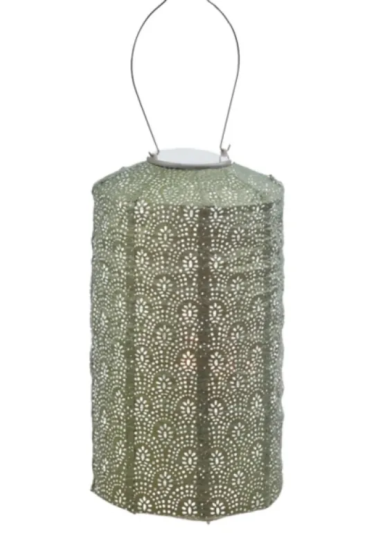 Kirkland's Home Fan Cylinder Hanging Led Outdoor Lantern- Outdoor Lighting