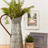 Kirkland's Home Farmhouse Galvanized Metal Pitcher- Vases