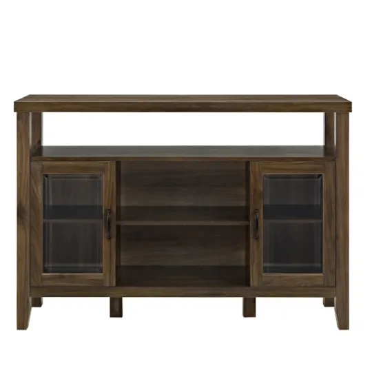 Kirkland's Home Farmhouse Highboy Dark Walnut Tv Stand- Tv Stands & Media Consoles