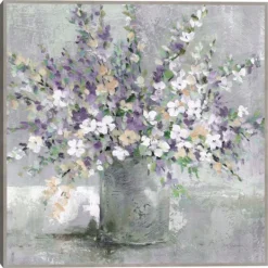 Kirkland's Home Farmhouse Lavender Framed Canvas Art Print- Canvas Art