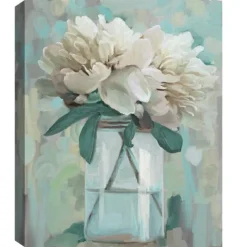 Kirkland's Home Farmhouse Peonies Canvas Art Prints, Set Of 2- Canvas Art