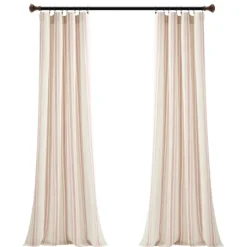 Kirkland's Home Farmhouse Stripe Curtain Panel Set, 84 In.- Curtains & Drapes