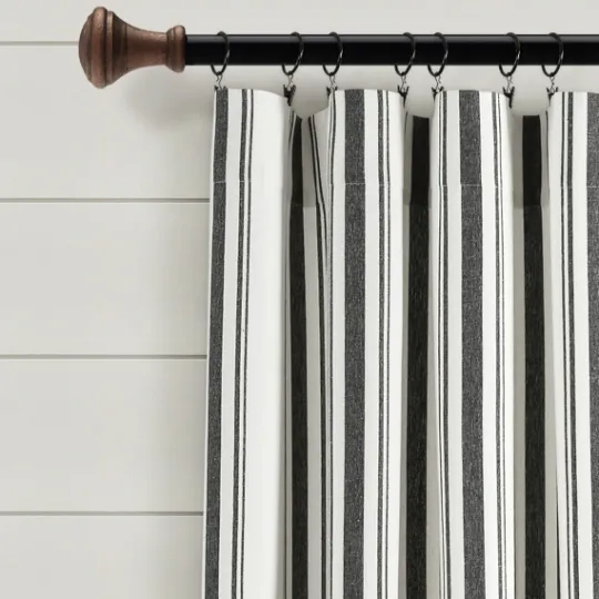 Kirkland's Home Farmhouse Stripe Curtain Panel Set, 84 In.- Curtains & Drapes