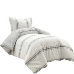 Kirkland's Home Farmhouse Stripe 2-Pc. Twin Xl Duvet Set- Duvets