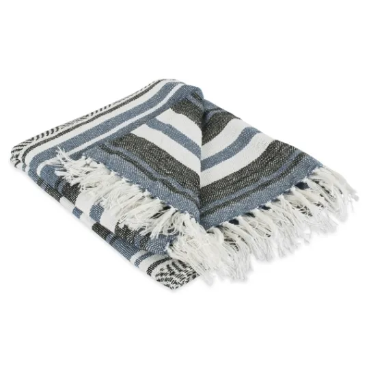 Kirkland's Home Farmhouse Stripe Throw- Blankets & Throws