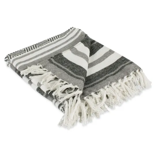 Kirkland's Home Farmhouse Stripe Throw- Blankets & Throws