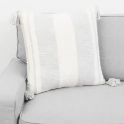Kirkland's Home Farmhouse Stripe With Tassels Pillow- Pillows