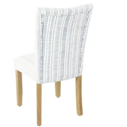 Kirkland's Home Farmhouse Stripes Highback Dining Chairs, Set Of 2- Dining Chairs