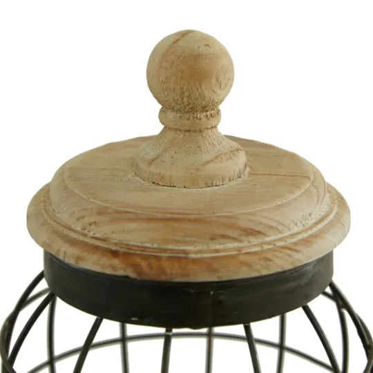Kirkland's Home Farmhouse Wire Frame 2-Pc. Decorative Jar Set- Decorative Bowls & Jars