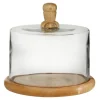 Kirkland's Home Farmhouse Wood And Glass Cloche, 6 In.- Decorative Accents