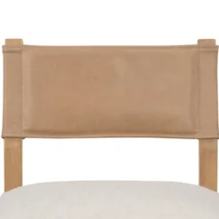 Kirkland's Home Farrah Leather Back Dining Chair- Dining Chairs