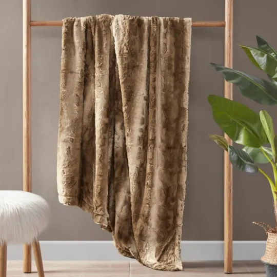 Kirkland's Home Faux Fur Oversized Throw Blanket- Blankets & Throws