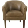 Kirkland's Home Faux Leather Accent Chair- Accent Chairs
