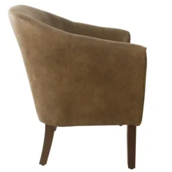 Kirkland's Home Faux Leather Accent Chair- Accent Chairs