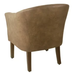 Kirkland's Home Faux Leather Accent Chair- Accent Chairs