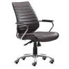 Kirkland's Home Faux Leather Channeled Office Chair- Office Furniture