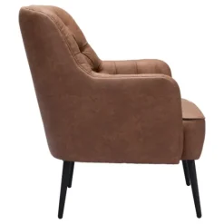 Kirkland's Home Faux Leather Classic Accent Chair- Accent Chairs