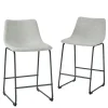 Kirkland's Home Faux Leather Counter Stools, Set Of 2- Bar Stools & Counter Height Stools