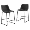 Kirkland's Home Faux Leather Counter Stools, Set Of 2- Bar Stools & Counter Height Stools