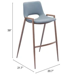 Kirkland's Home Faux Leather Cutout Bar Stools, Set Of 2- Bar Stools & Counter Height Stools
