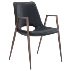 Kirkland's Home Faux Leather Cutout Dining Chairs, Set Of 2- Dining Chairs