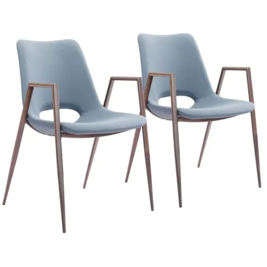 Kirkland's Home Faux Leather Cutout Dining Chairs, Set Of 2- Dining Chairs