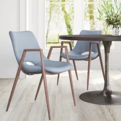 Kirkland's Home Faux Leather Cutout Dining Chairs, Set Of 2- Dining Chairs