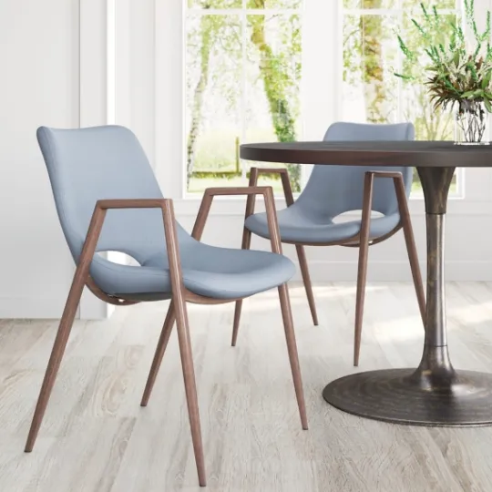 Kirkland's Home Faux Leather Cutout Dining Chairs, Set Of 2- Dining Chairs