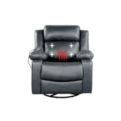 Kirkland's Home Faux Leather Heated Massage Recliner- Accent Chairs