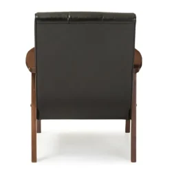 Kirkland's Home Faux Leather Kegan Accent Chair- Accent Chairs