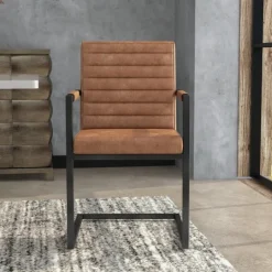 Kirkland's Home Faux Leather Modern Accent Chairs, Set Of 2- Accent Chairs