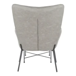 Kirkland's Home Faux Leather 2-Pc. Chair And Ottoman Set- Accent Chairs