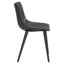 Kirkland's Home Faux Leather Scoop Dining Chairs, Set Of 2- Dining Chairs