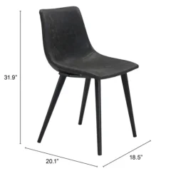 Kirkland's Home Faux Leather Scoop Dining Chairs, Set Of 2- Dining Chairs