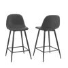 Kirkland's Home Faux Leather Slope Bar Stools, Set Of 2- Bar Stools & Counter Height Stools