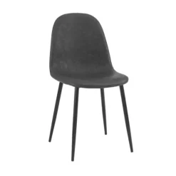 Kirkland's Home Faux Leather Slope Dining Chairs, Set Of 2- Dining Chairs