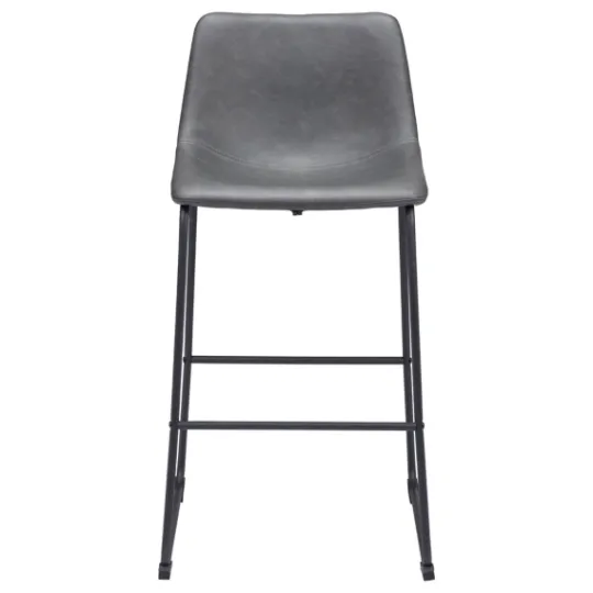 Kirkland's Home Faux Leather Sloped Bar Stools, Set Of 2- Bar Stools & Counter Height Stools