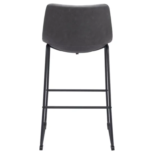 Kirkland's Home Faux Leather Sloped Bar Stools, Set Of 2- Bar Stools & Counter Height Stools