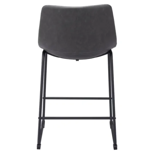 Kirkland's Home Faux Leather Sloped Counter Stools, Set Of 2- Bar Stools & Counter Height Stools