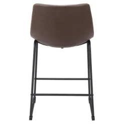 Kirkland's Home Faux Leather Sloped 2-Pc. Counter Stool Set- Bar Stools & Counter Height Stools